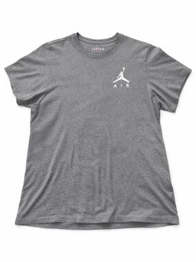 Nike Air Jordan Tee Men’s 2XL Gray Jumpman Logo T-Shirt Casual Streetwear XXL